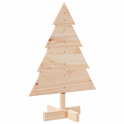 Albero di Natale Decorativo in Legno 70 cm in Legno Massello - homemem39