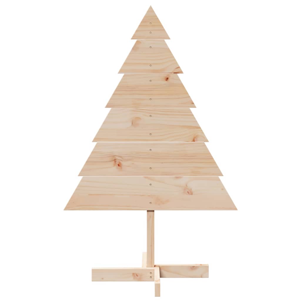 Albero di Natale Decorativo in Legno 110 cm in Legno Massello - homemem39