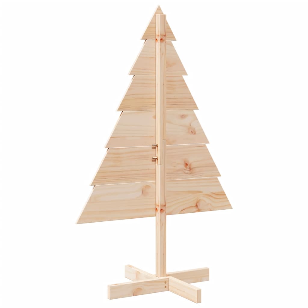 Albero di Natale Decorativo in Legno 110 cm in Legno Massello - homemem39