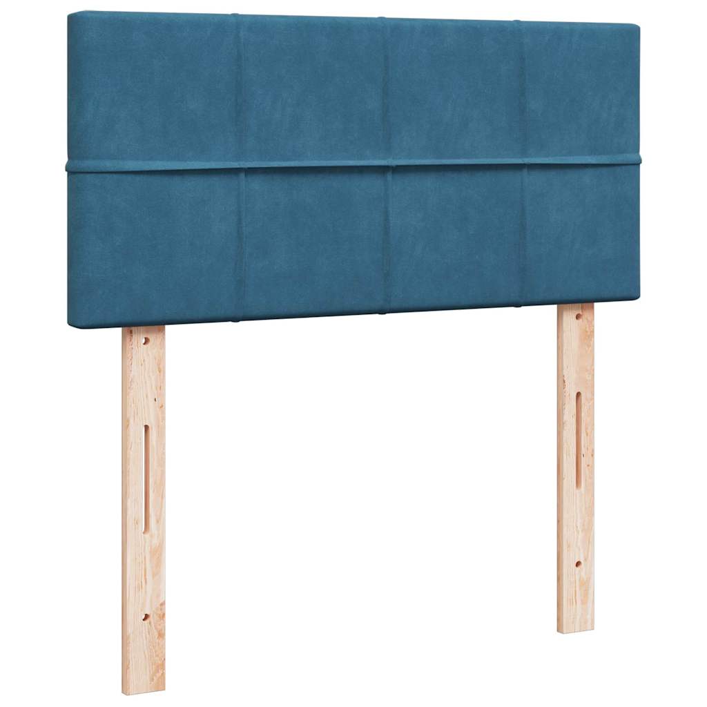 Struttura Letto Pouf con Materasso 90x200 cm in Velluto