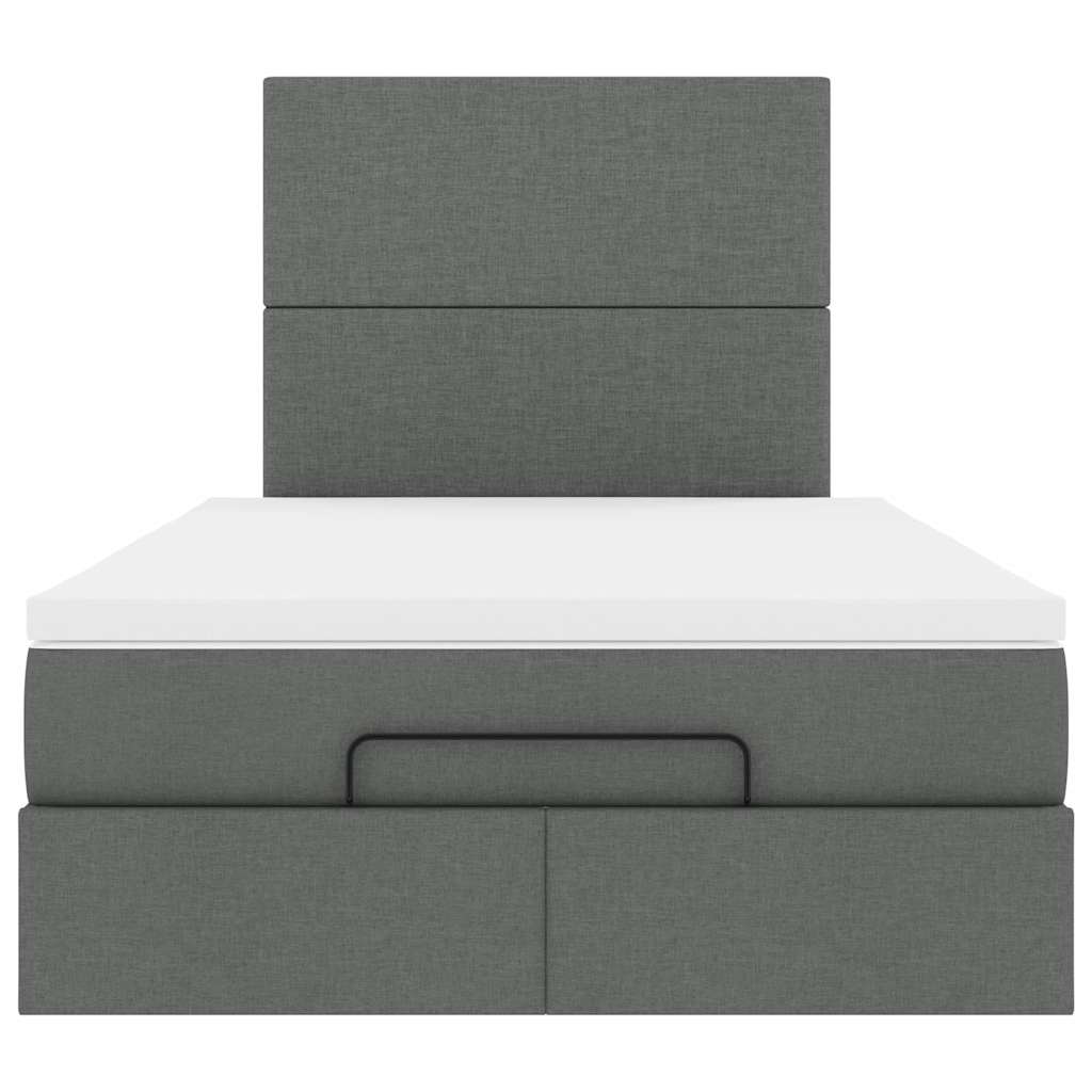 Struttura Letto Pouf con Materasso 120x200 cm in Tessuto