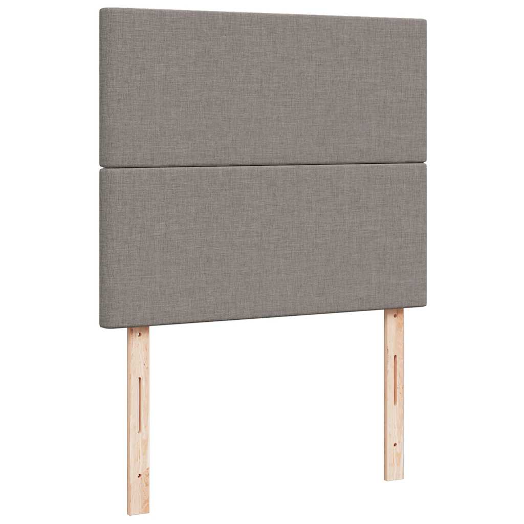 Struttura Letto Pouf con Materasso Tortora 120x200cm in Tessuto