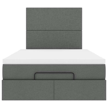 Struttura Letto Pouf con Materasso 120x200 cm in Tessuto