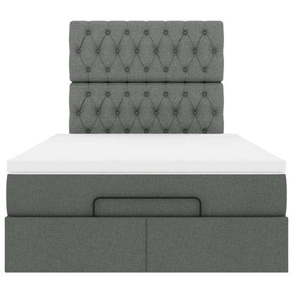 Struttura Letto Pouf con Materasso 120x200 cm in Tessuto