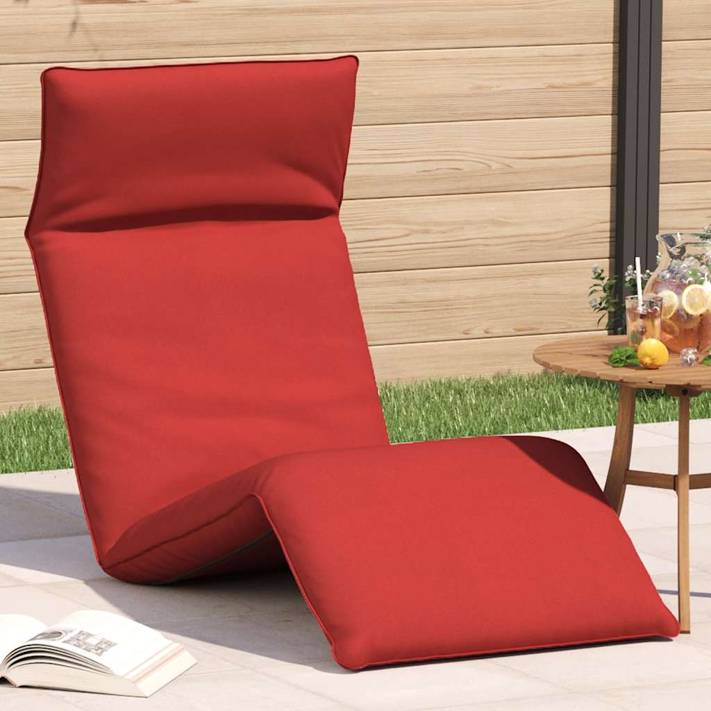 Lettino Pieghevole Rosso 175x54x8,5 cm in Tessuto Oxford