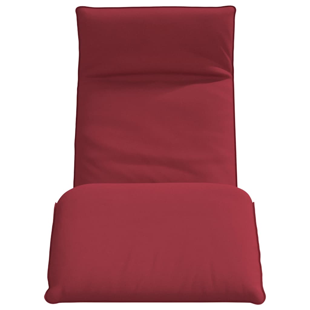 Lettino Pieghevole Rosso Vino 175x54x8,5 cm in Tessuto Oxford - homemem39