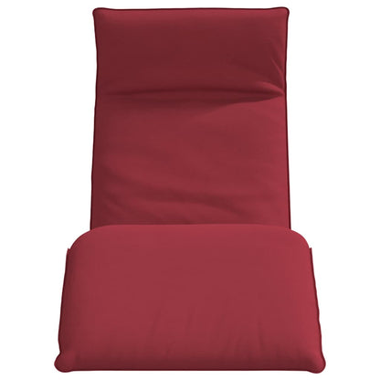 Lettino Pieghevole Rosso Vino 175x54x8,5 cm in Tessuto Oxford