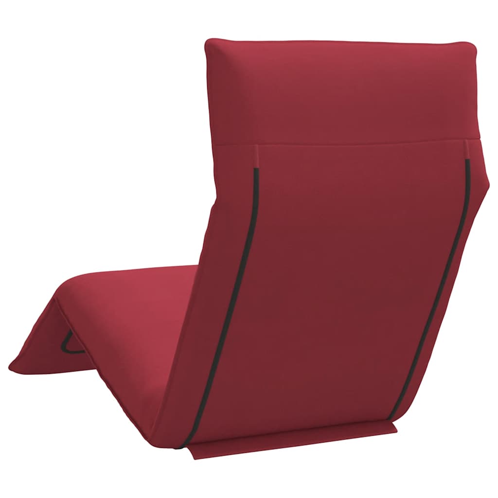 Lettino Pieghevole Rosso Vino 175x54x8,5 cm in Tessuto Oxford - homemem39