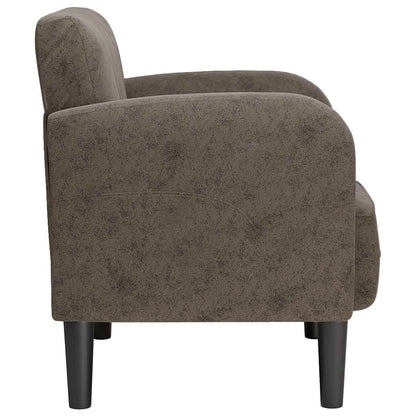 Divano Sedia con Braccioli Grigio Scuro 54 cm in Similpelle - homemem39