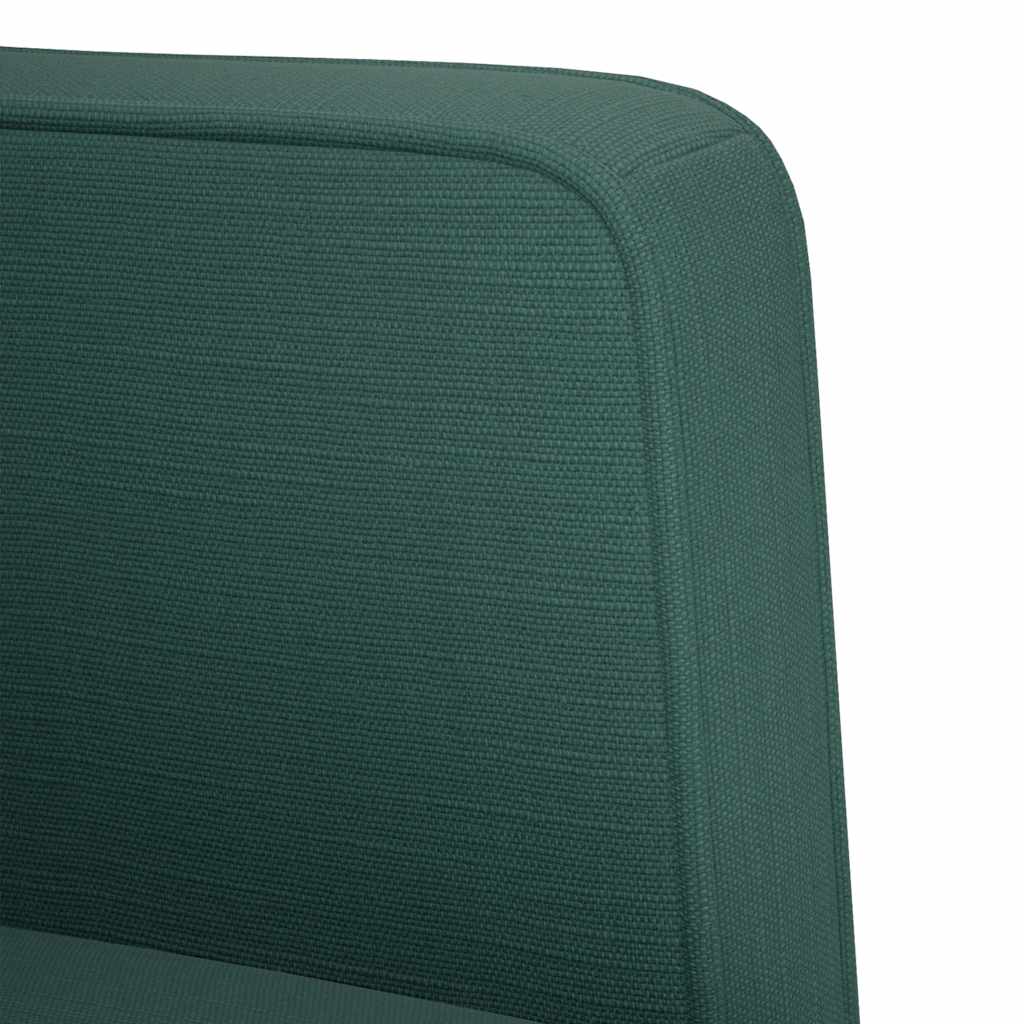 Divano Sedia con Braccioli Verde Scuro 53 cm in Tessuto