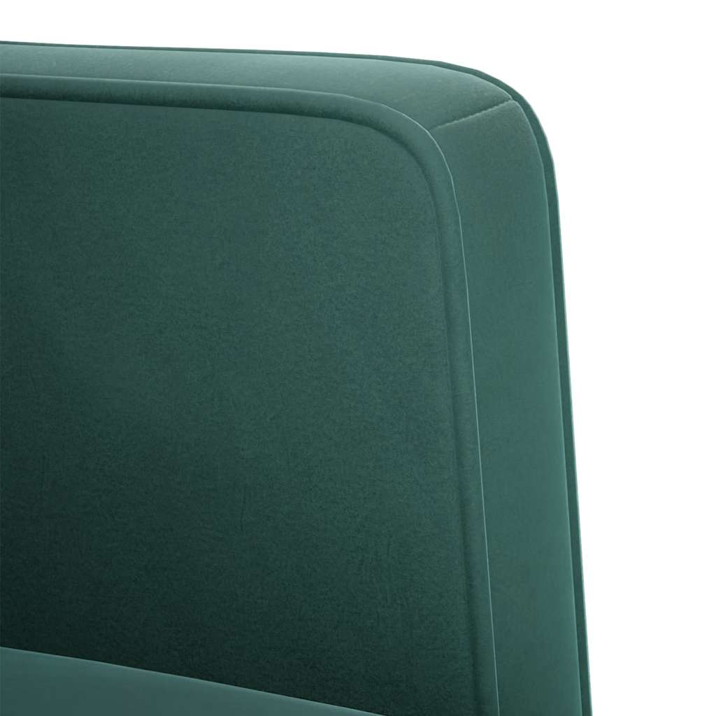 Divano Sedia con Braccioli Verde Scuro 53 cm in Velluto