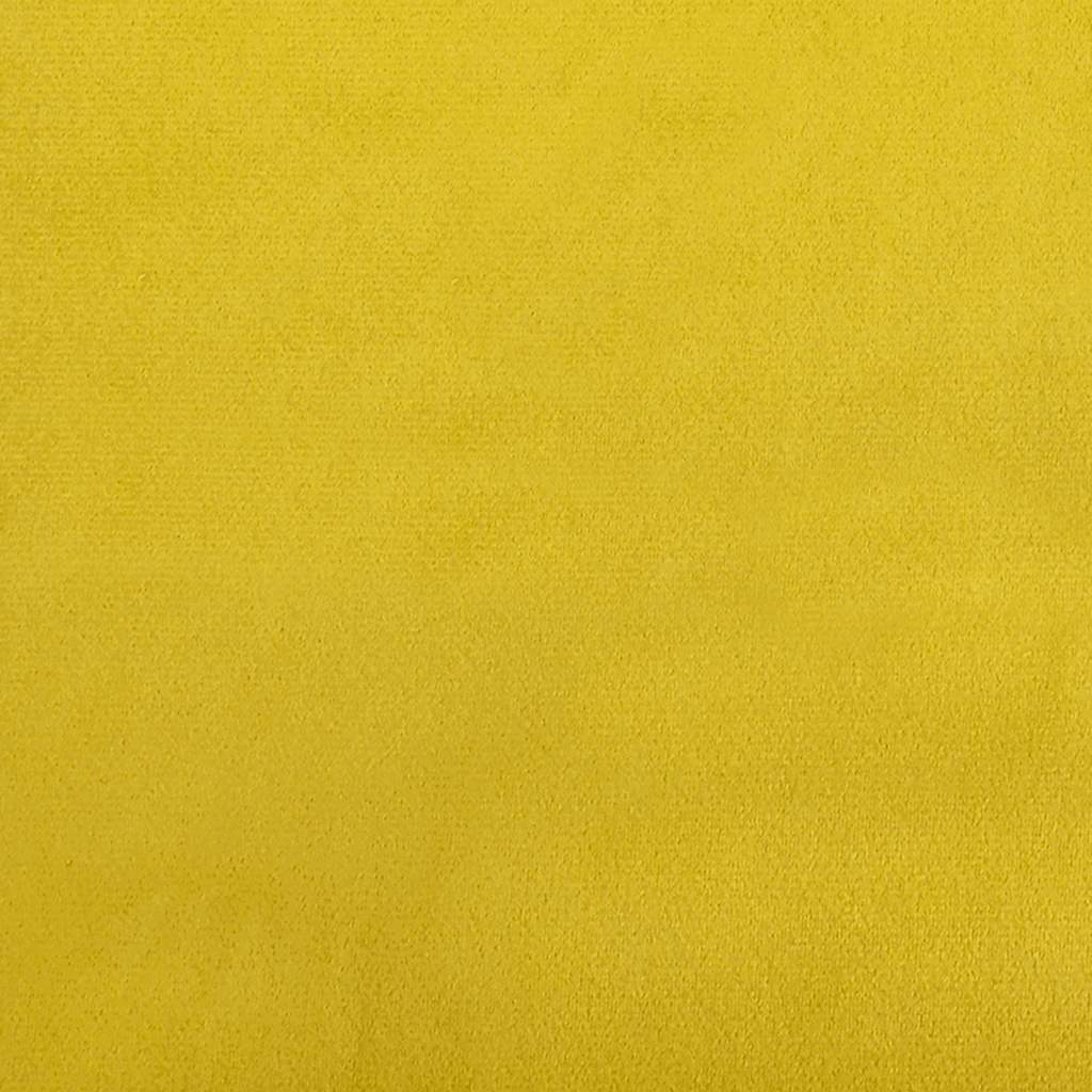 Divano Sedia con Braccioli Giallo 53 cm in Velluto