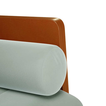 Divano Divanetto con Cuscini Bolster Grigio Chiaro 110 cm - homemem39