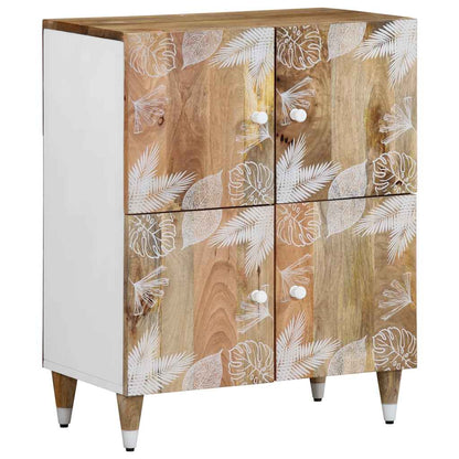 Credenza 60x33,5x75 cm in Legno Massello di Mango