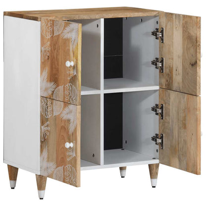 Credenza 60x33,5x75 cm in Legno Massello di Mango