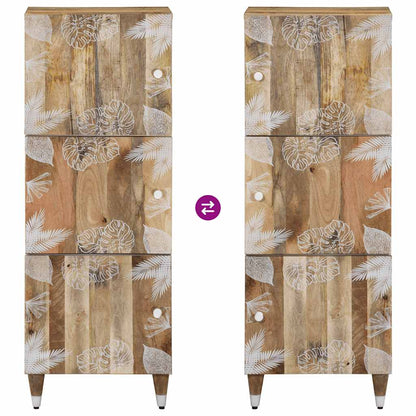 Credenza 40x33,5x110 cm in Legno Massello di Mango