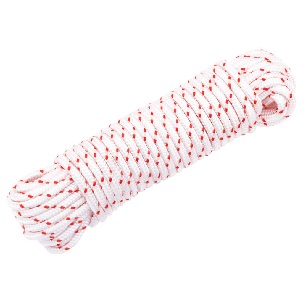 Fune di Avviamento a Strappo Bianco e Rosso Ø4 mm 10 m in Nylon - homemem39