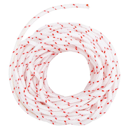 Fune di Avviamento a Strappo Bianco e Rosso Ø4 mm 10 m in Nylon - homemem39