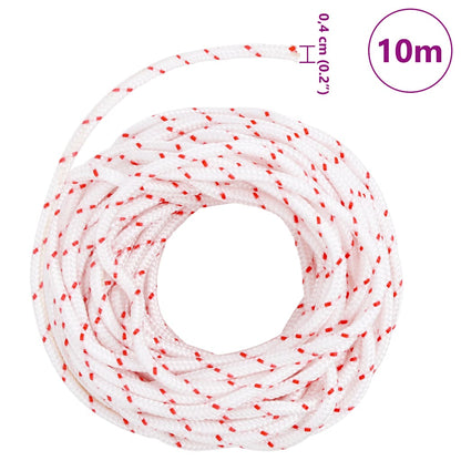 Fune di Avviamento a Strappo Bianco e Rosso Ø4 mm 10 m in Nylon - homemem39