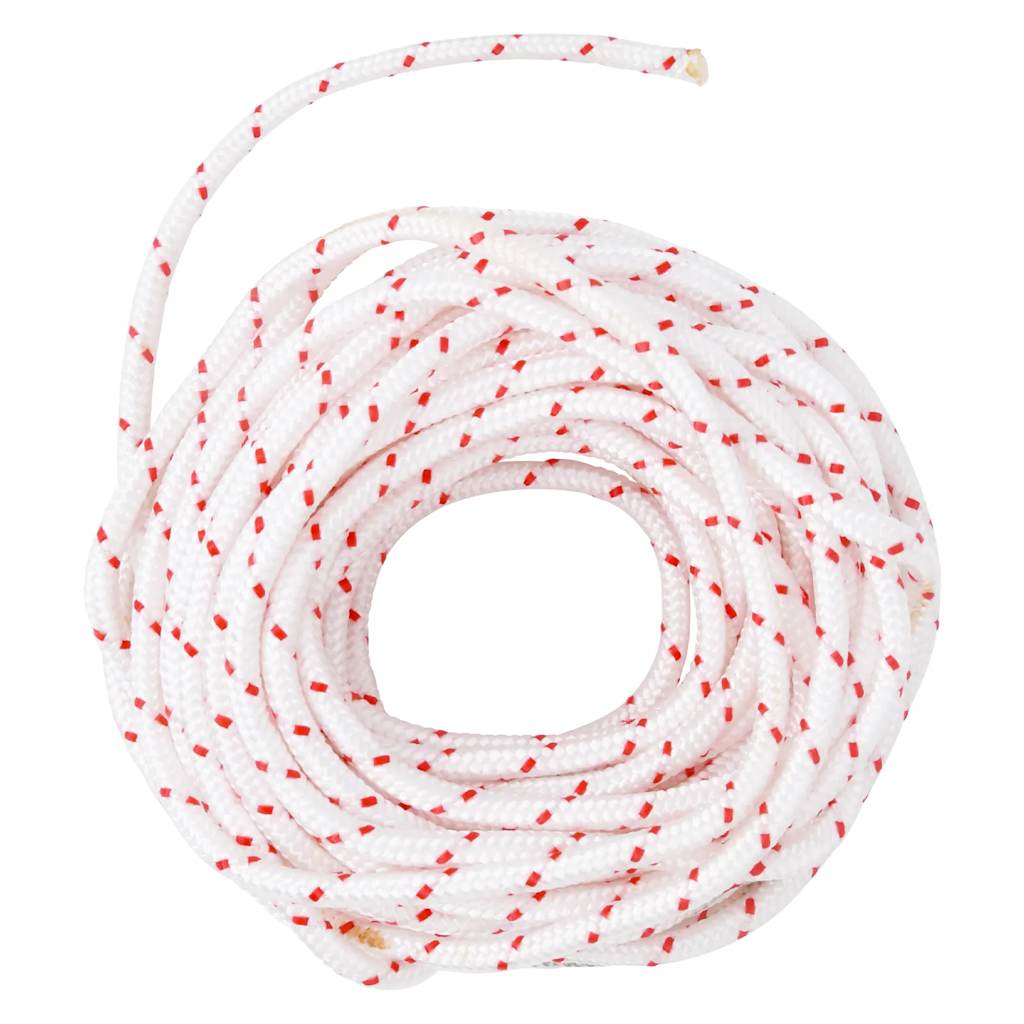 Fune di Avviamento a Strappo Bianco e Rosso Ø6 mm 10 m in Nylon - homemem39