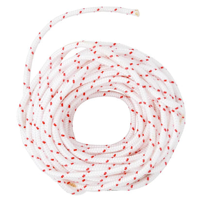 Fune di Avviamento a Strappo Bianco e Rosso Ø6 mm 10 m in Nylon - homemem39