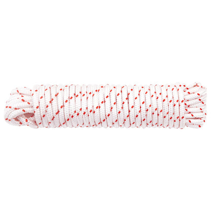 Fune di Avviamento a Strappo Bianco e Rosso Ø6 mm 10 m in Nylon - homemem39