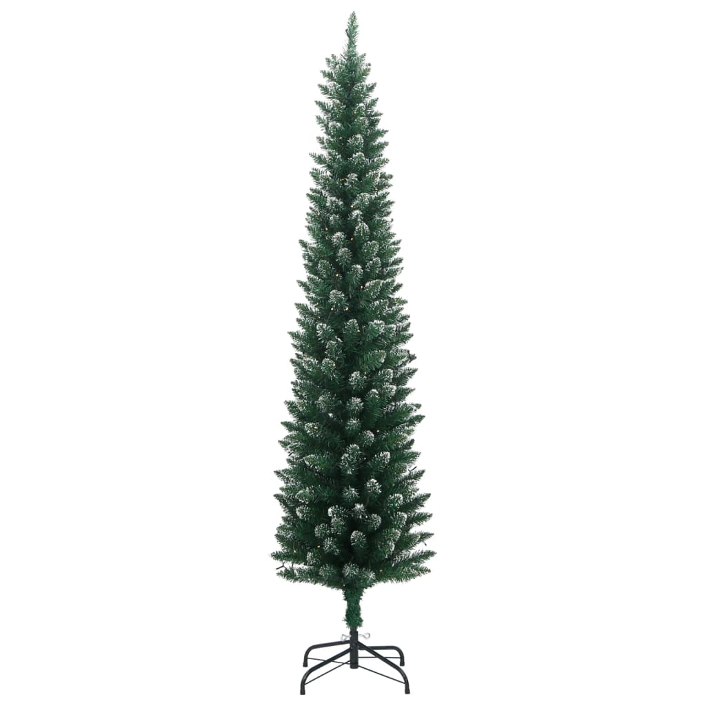 Albero di Natale Artificiale Sottile 300 LED 240 cm