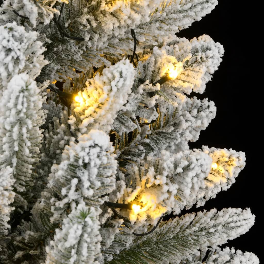 Albero di Natale Artificiale con 300 LED e Neve Floccata 180 cm - homemem39