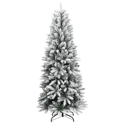 Albero di Natale Artificiale con 300 LED e Neve Floccata 210 cm - homemem39