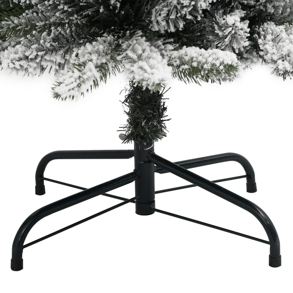 Albero di Natale Artificiale con 150 LED e Neve Fioccata 150 cm - homemem39