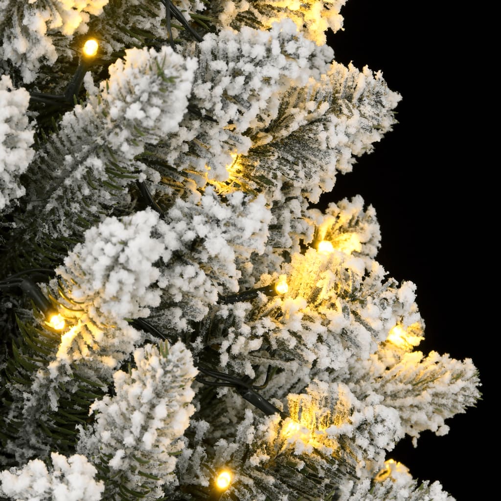 Albero di Natale Artificiale con 300 LED e Neve Floccata 180 cm - homemem39