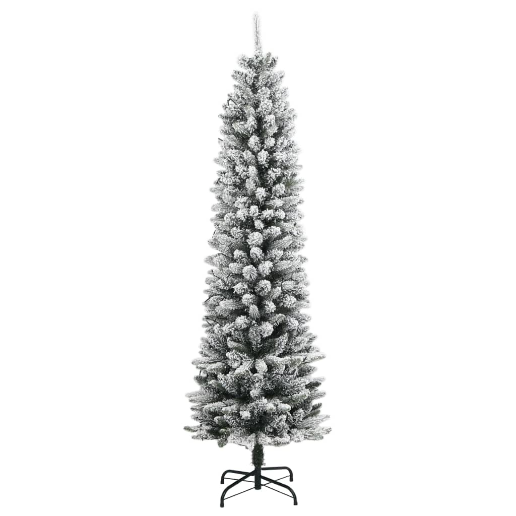 Albero di Natale Artificiale con 300 LED e Neve Floccata 210 cm - homemem39