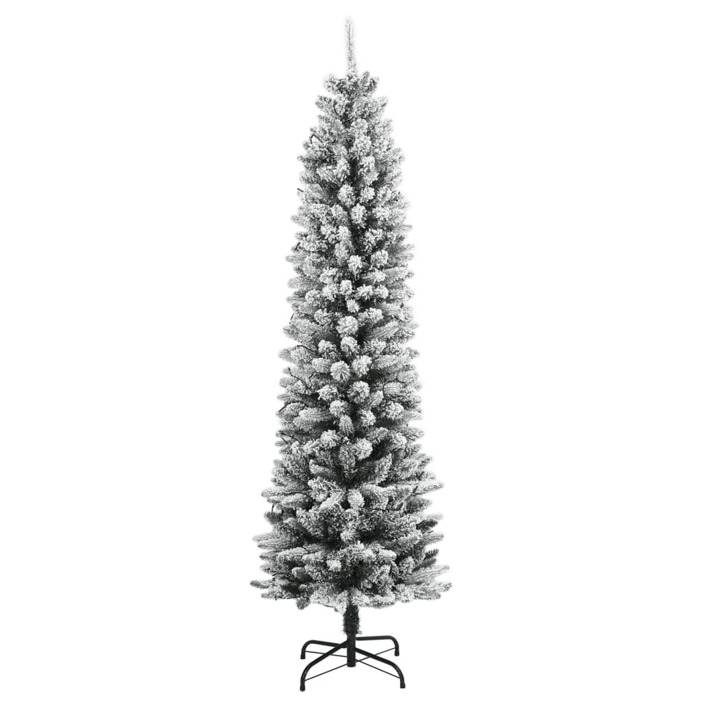 Albero di Natale Artificiale con 300 LED e Neve Floccata 240 cm - homemem39