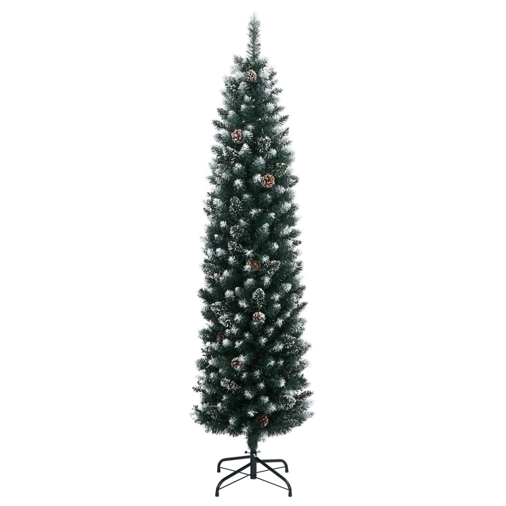 Albero di Natale Artificiale Sottile con 300 LED 180 cm - homemem39