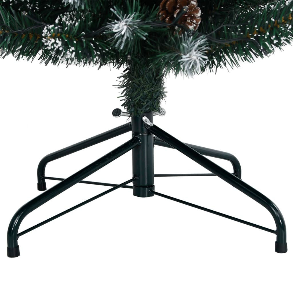 Albero di Natale Artificiale Sottile con 300 LED 180 cm