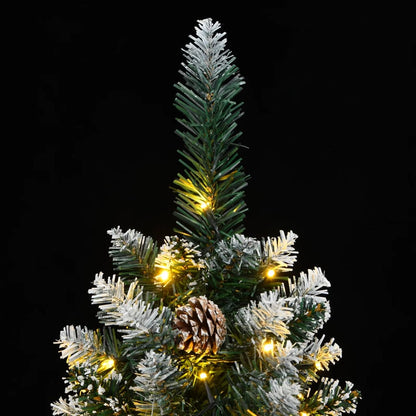 Albero di Natale Artificiale Sottile con 300 LED 180 cm