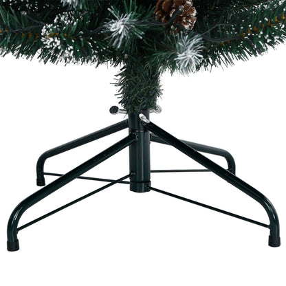 Albero di Natale Artificiale Sottile con 300 LED 210 cm