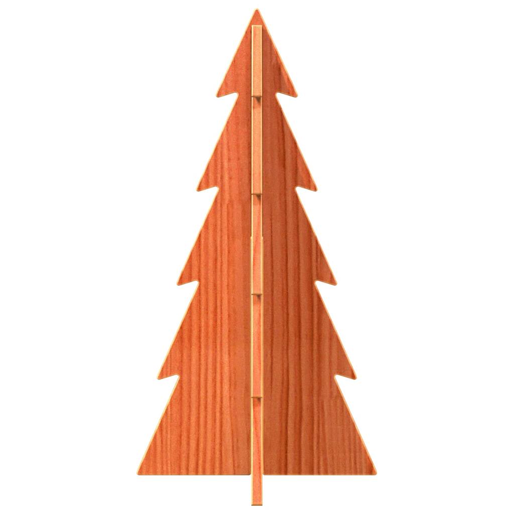 Albero di Natale Decorativo Cera 59,5 cm Legno Massello di Pino - homemem39