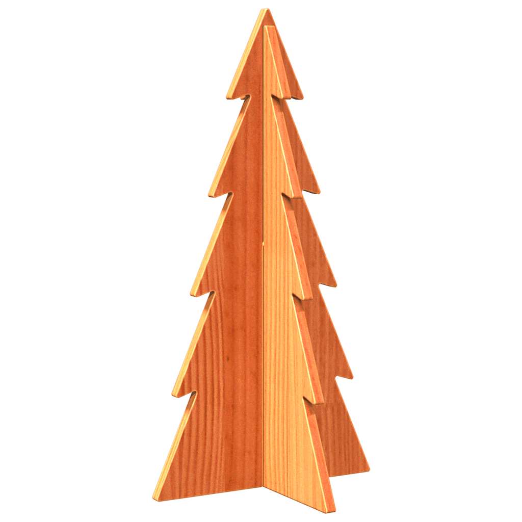 Albero di Natale Decorativo Cera 59,5 cm Legno Massello di Pino - homemem39