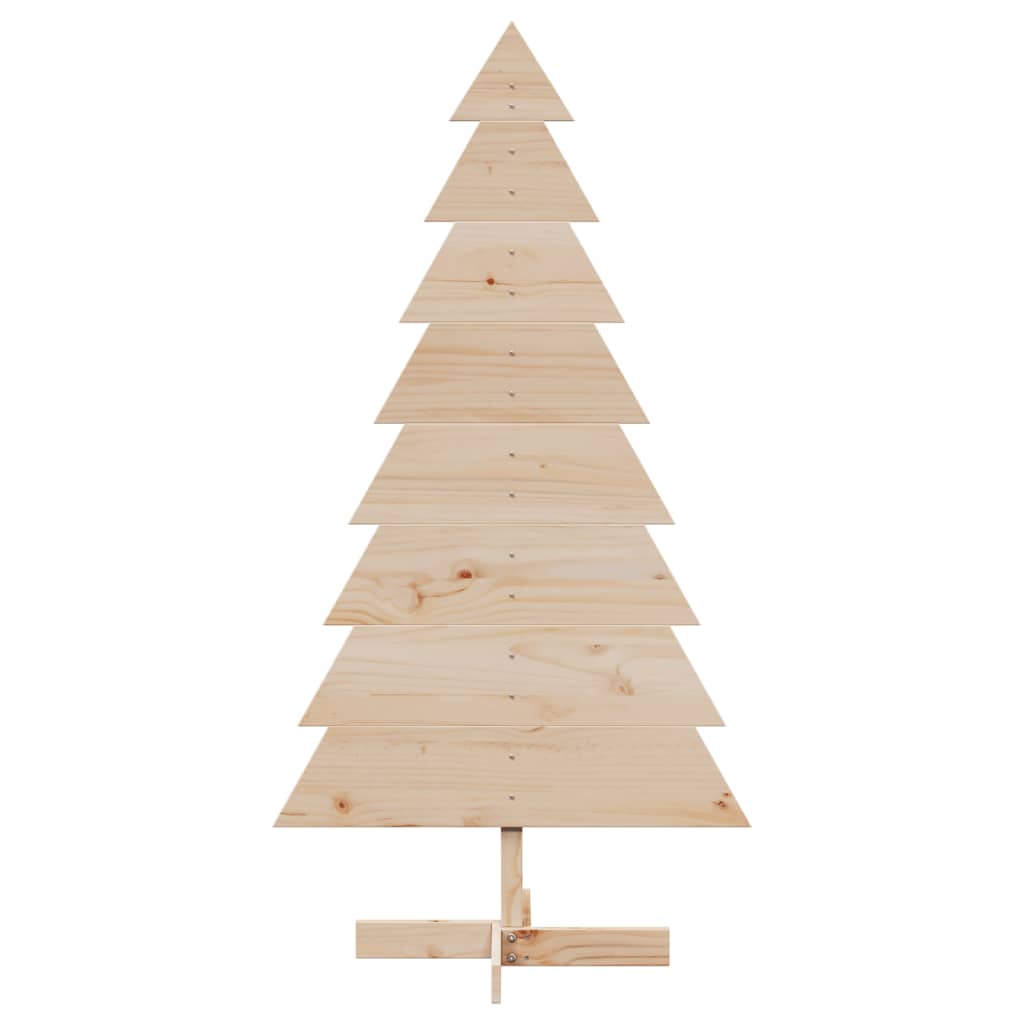 Albero di Natale Decorativo in Legno 150 cm Legno Massello Pino - homemem39