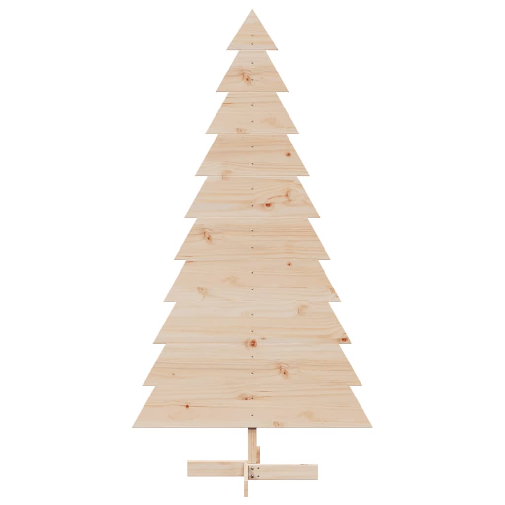 Albero di Natale Decorativo in Legno 180 cm Legno Massello Pino - homemem39