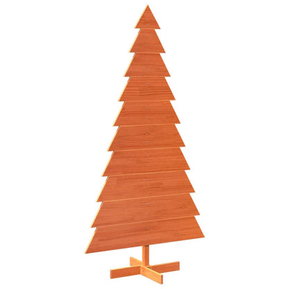 Albero di Natale Marrone Cera 180 cm in Legno Massello di Pino - homemem39