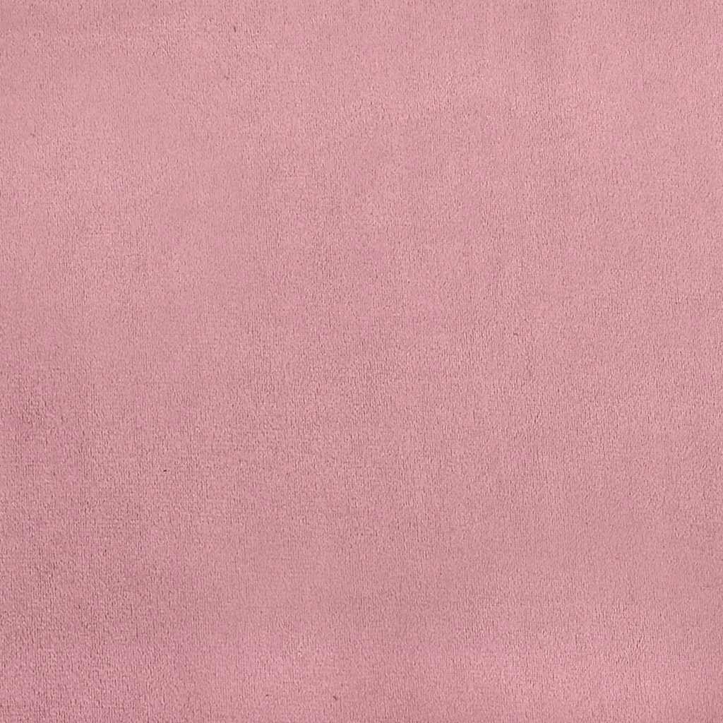 Giroletto a Molle con Materasso Rosa 100x220 cm in Velluto