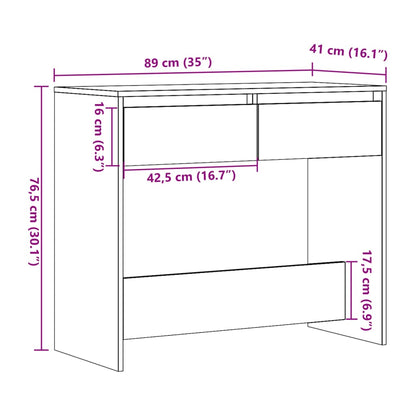 Tavolino Consolle Legno Vecchio 89x41x76,5 cm in Truciolato - homemem39