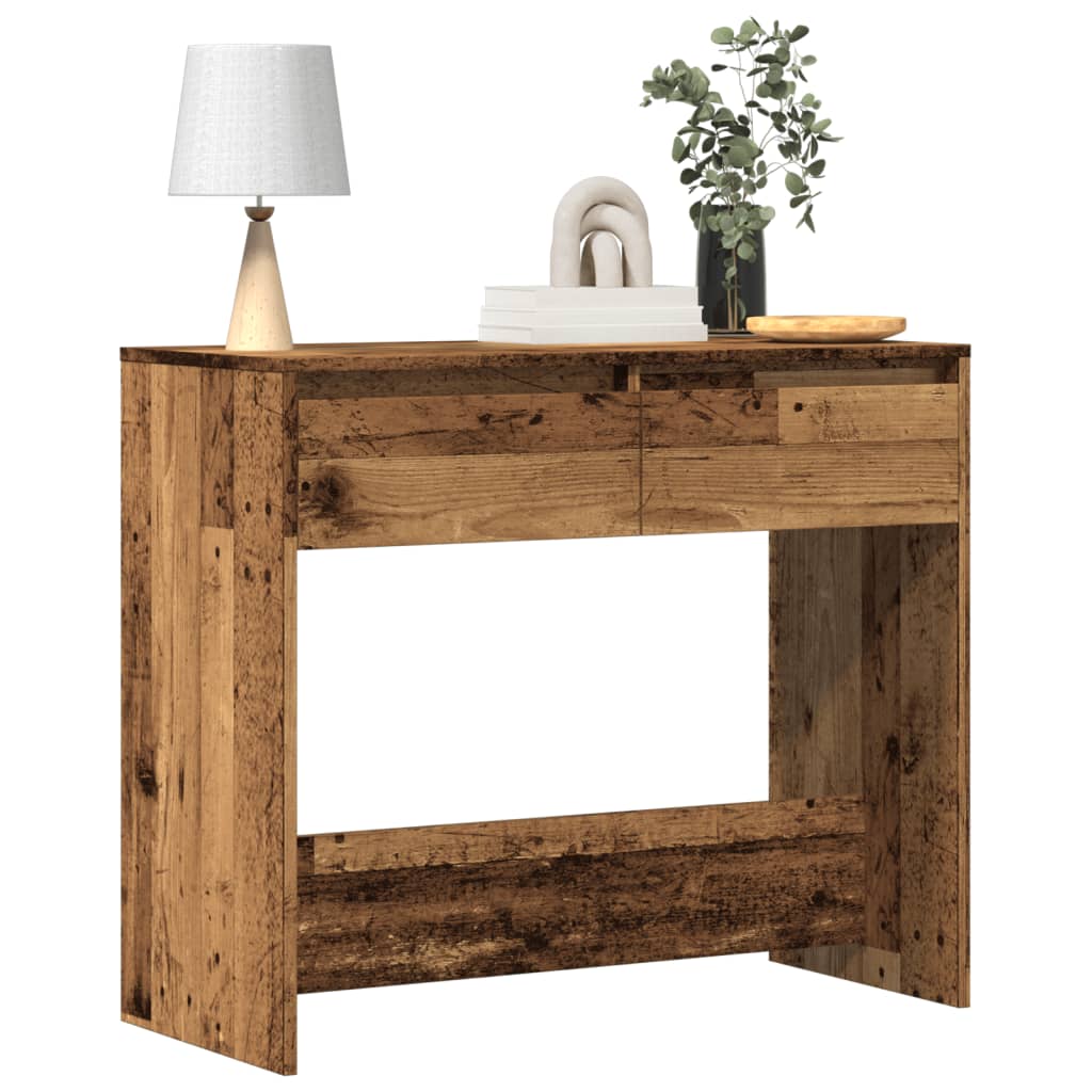 Tavolino Consolle Legno Vecchio 89x41x76,5 cm in Truciolato - homemem39