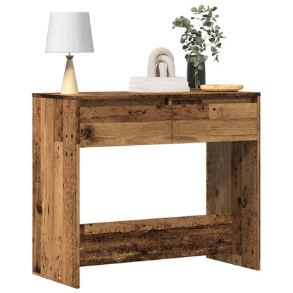 Tavolino Consolle Legno Vecchio 89x41x76,5 cm in Truciolato - homemem39