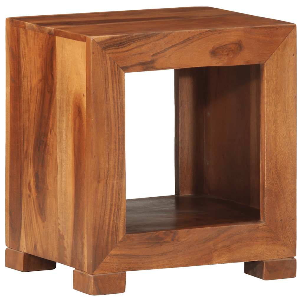 Tavolino 37x29x40 cm in Legno Massello di Acacia - homemem39