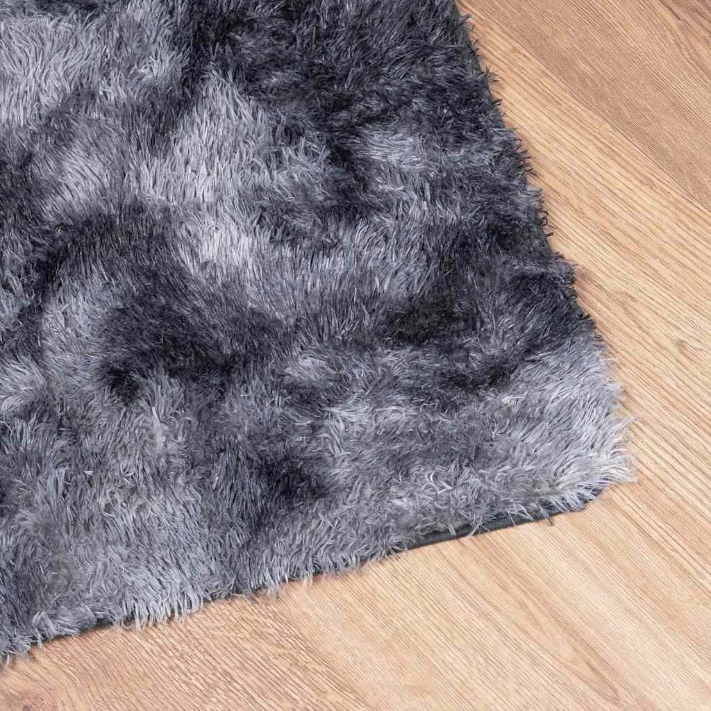 Tappeto Shaggy a Pelo Lungo NAVARRA Grigio Scuro 60x100 cm - homemem39