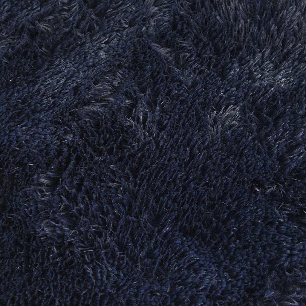 Tappeto Shaggy a Pelo Lungo NAVARRA Blu Marino 60x100 cm - homemem39