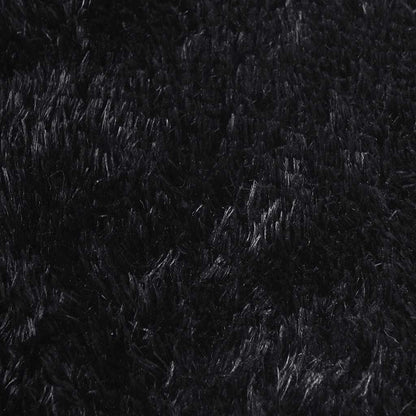 Tappeto Shaggy a Pelo Lungo NAVARRA Nero 80x150 cm poliestere